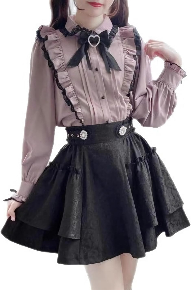 地雷系 服 セットアップ レディース 量産型 参戦服 ガーリー系