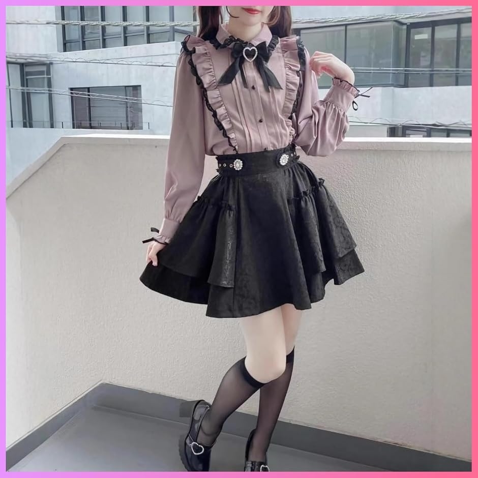 地雷系 服 セットアップ レディース 量産型 参戦服 ガーリー系