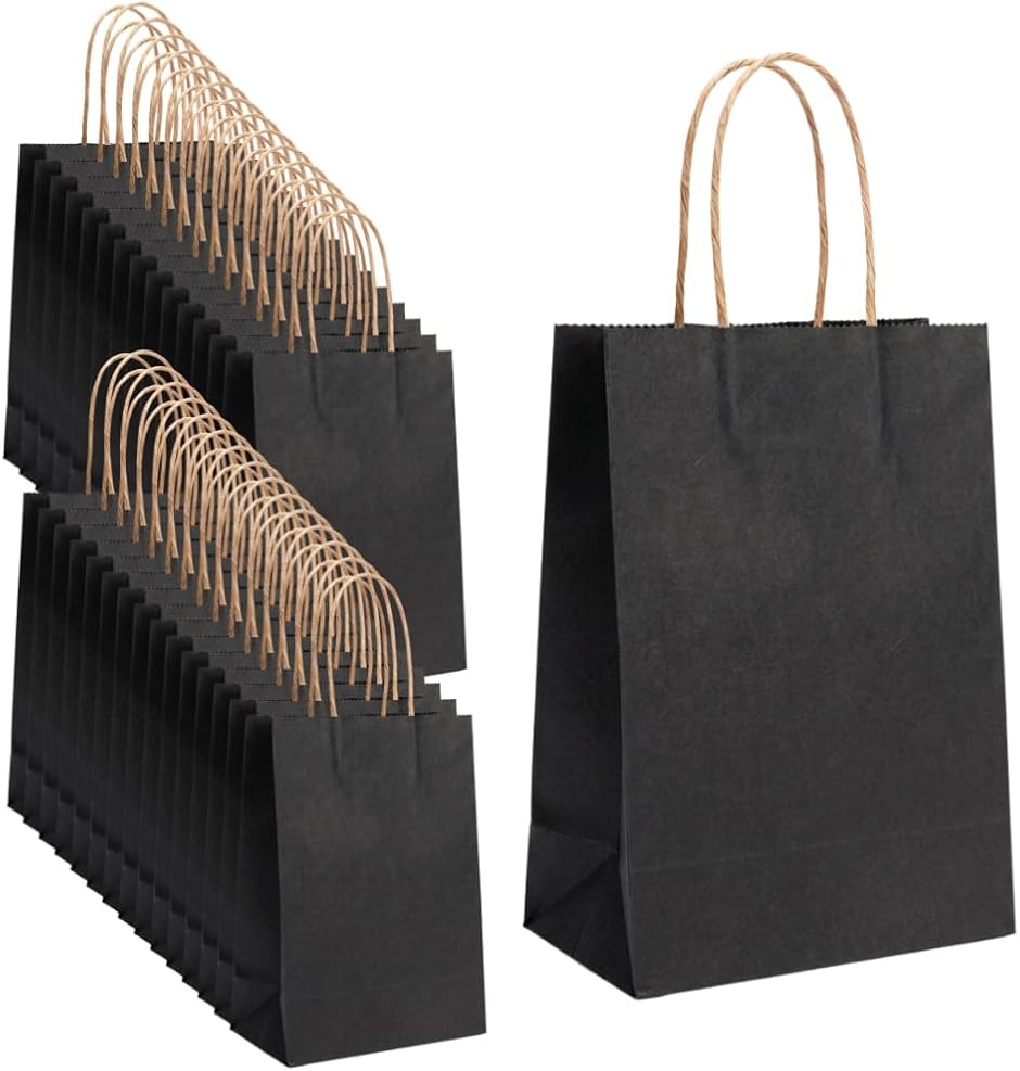紙袋 ラッピング袋 ギフトバッグ クラフトバッグ 30枚 27cmx21cmx11cm