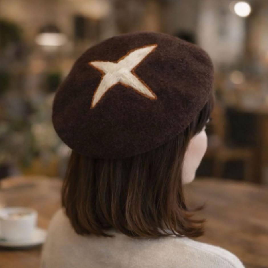 ベレー帽 シイタケ 帽子 フェルト しいたけ 椎茸 きのこ キノコ