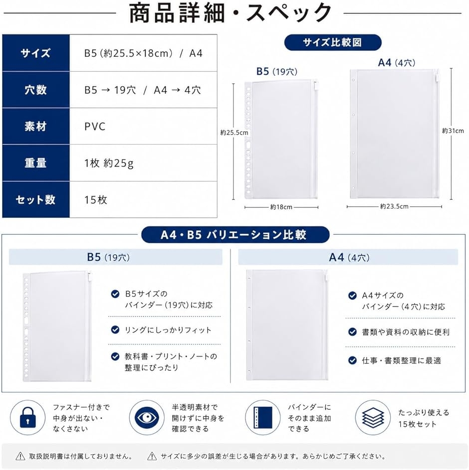 【値段調整中】Keyセット（下敷き、クリアファイル、バインダー等） ルーズリーフ ファスナー 半透明 バインダー対応 セット 書類整理 PVC