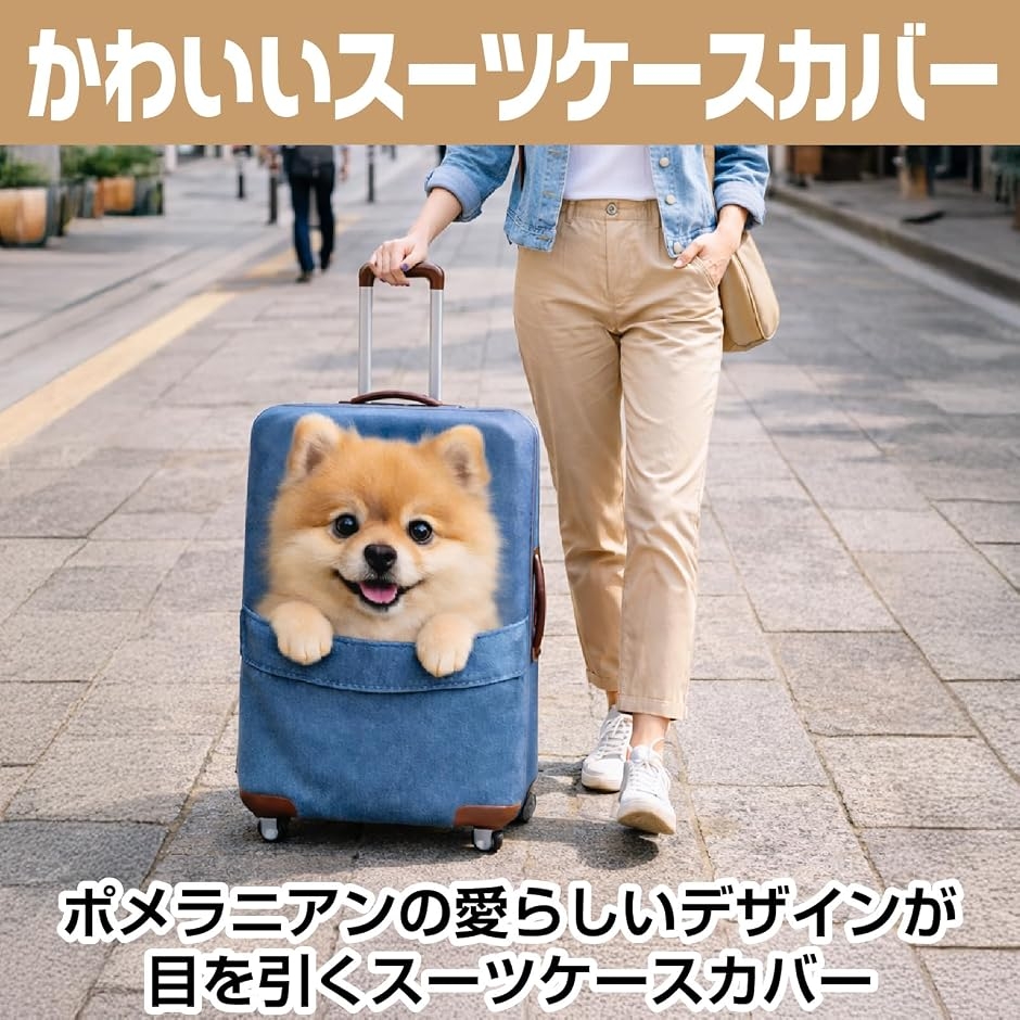スーツケースカバー キャリーケース トランク かわいい 荷物 保護 旅行