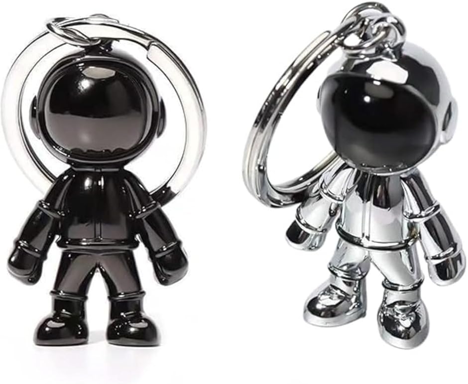 キーホルダー 宇宙飛行士 ペア 2個セット カップル お揃い キーリング