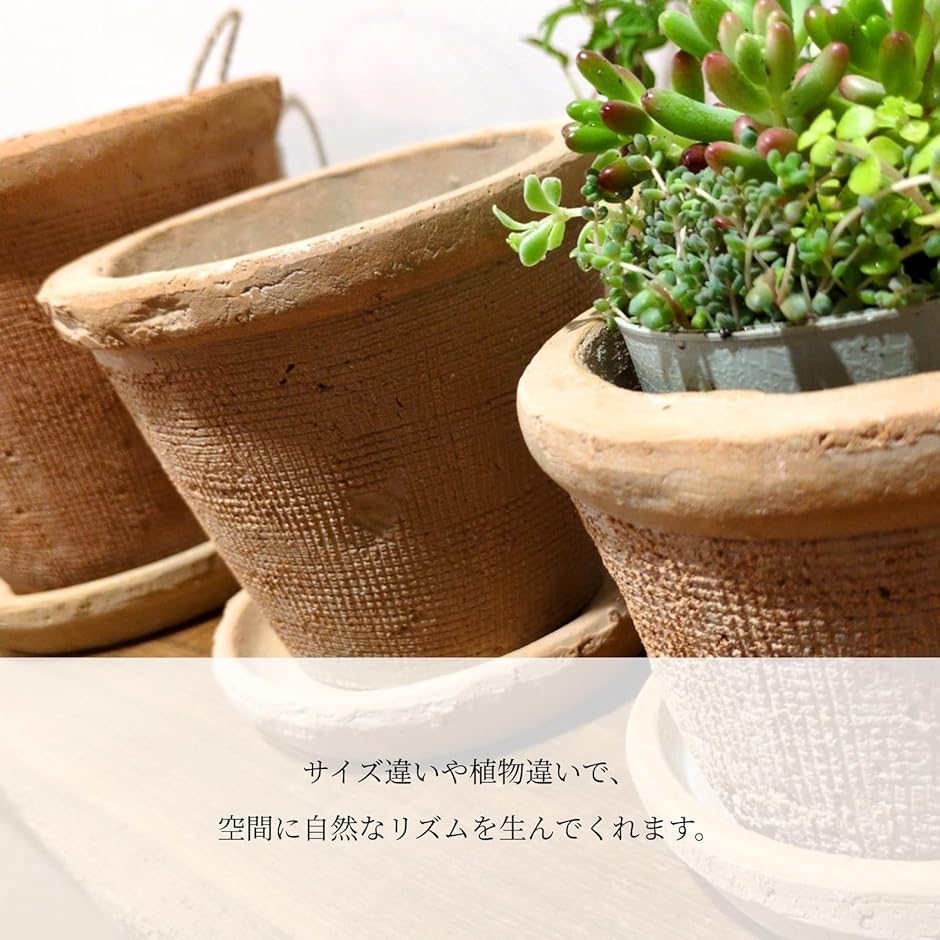 植木鉢 テラコッタ アンティーク風 素焼き鉢 モスポット 園芸