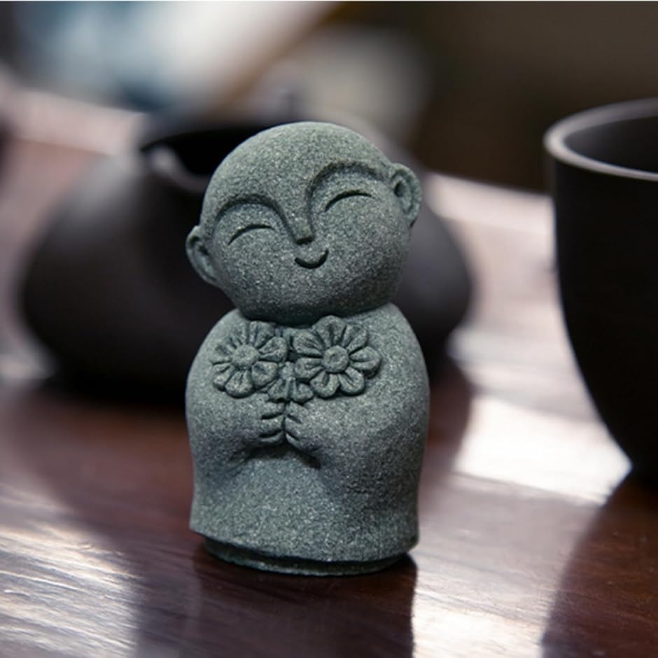 かわいい お地蔵さん 置物 癒し 和風 インテリア 縁起物 オブジェ 石像