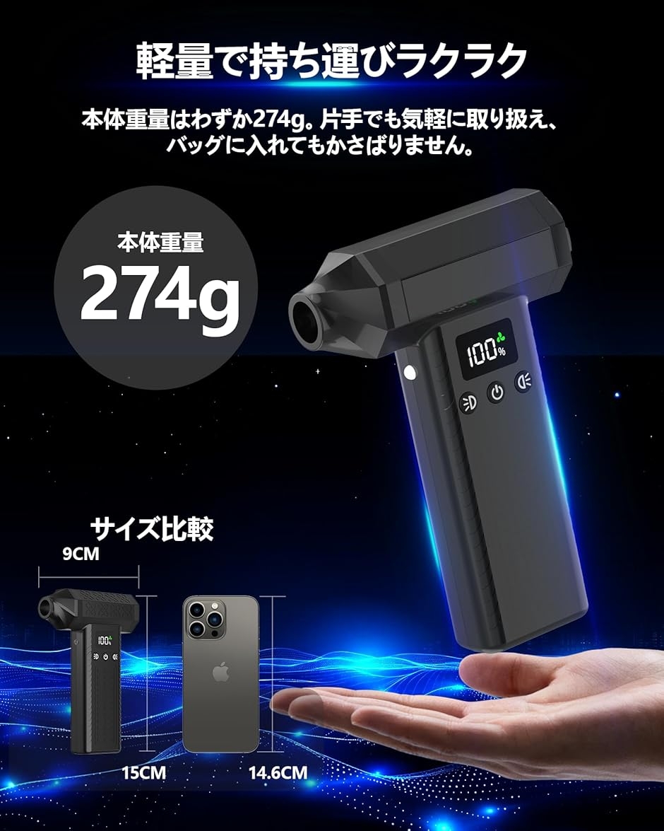 充電式エアダスター 強力＆小型ミニブロワー 電動 カメラブロアー 30