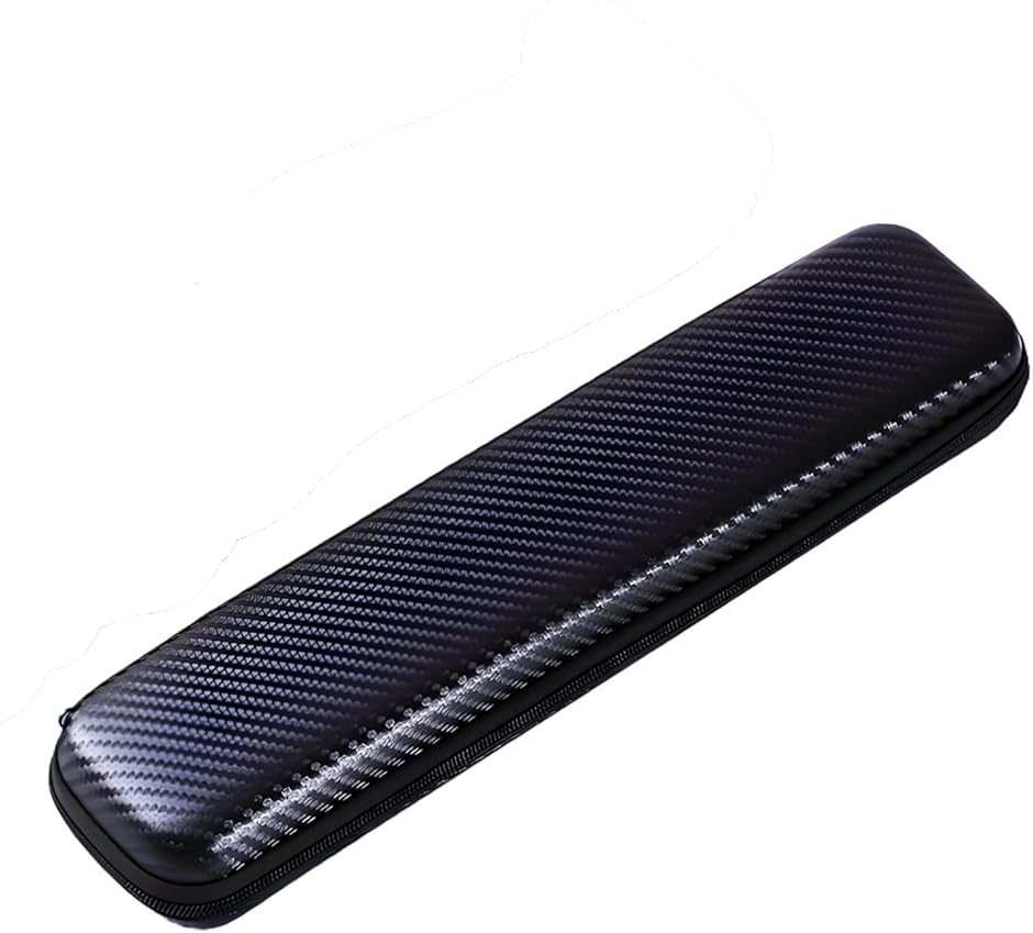 ストレートアイロンケース ヘアアイロンケース ハードケース 収納ケース 旅行 出張 持ち運び便利 (ブラック)