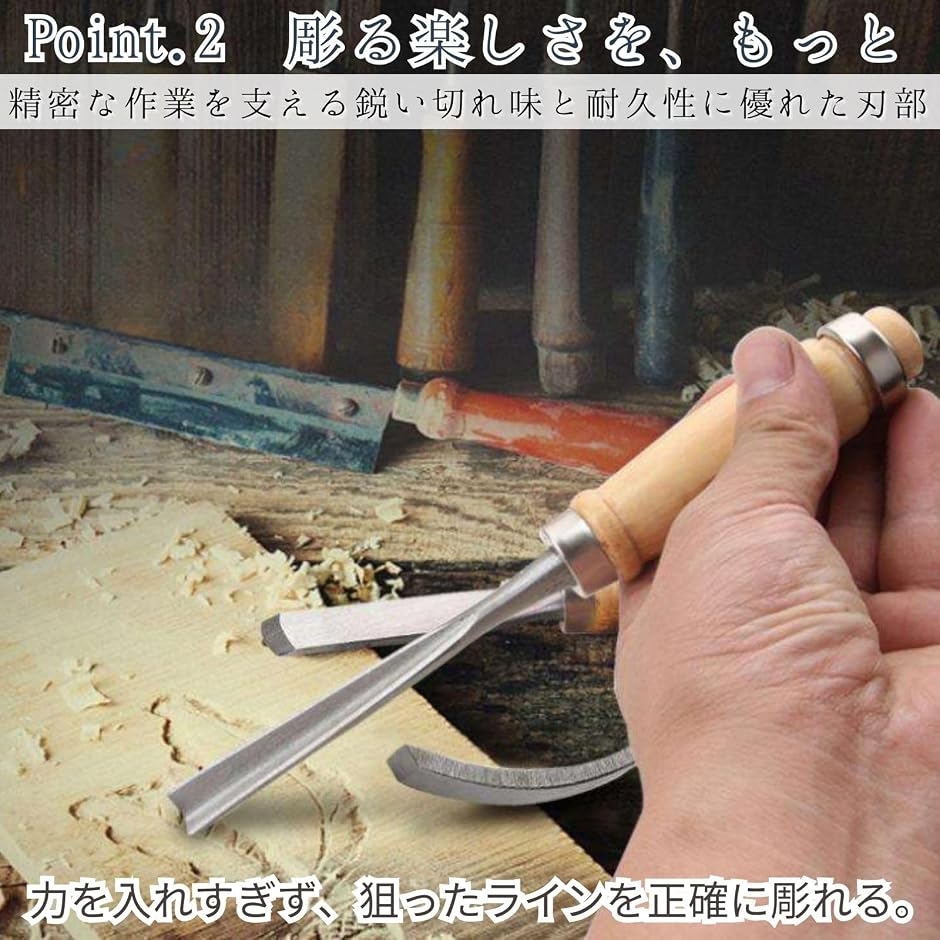 彫刻刀 セット ノミ 工具 木彫り 木工 プロ 初心者 12本セット