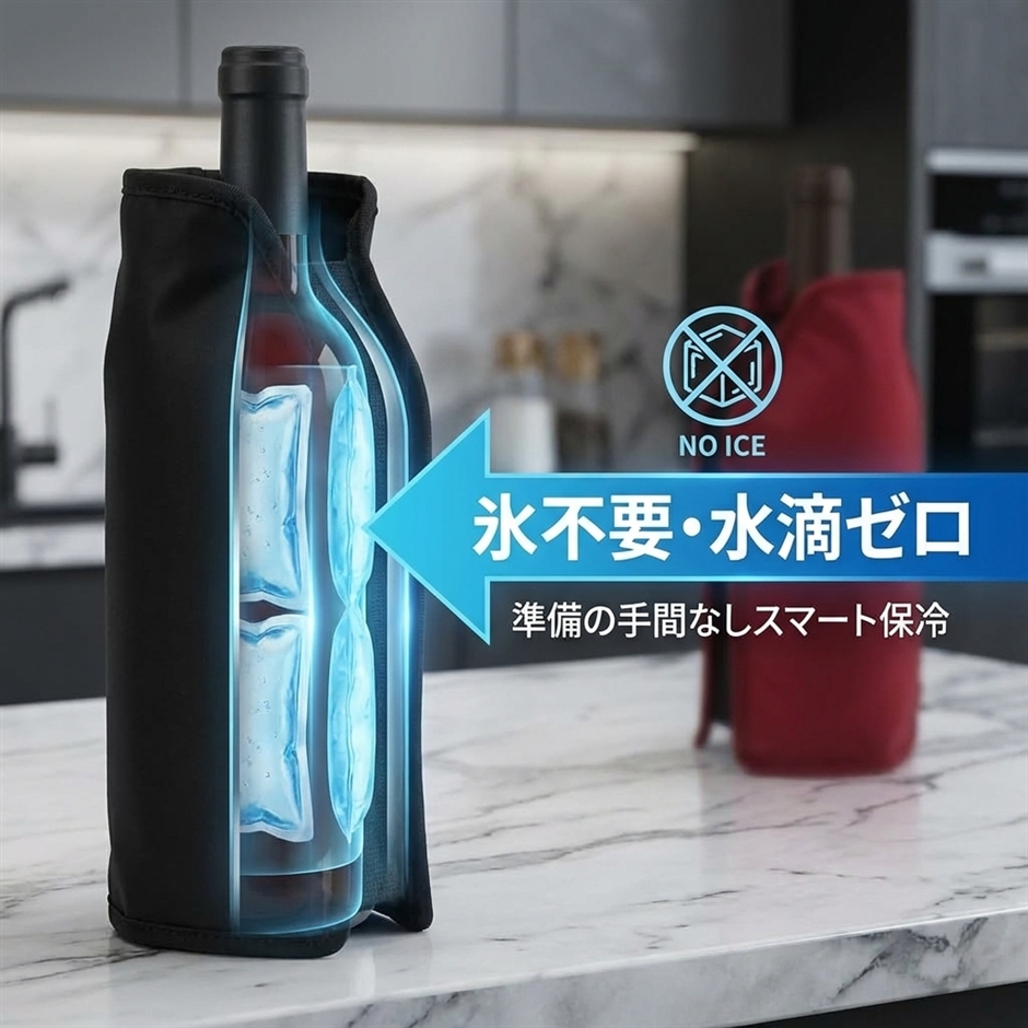 mono-deco ワインクーラー 保冷カバー ワインボトルクーラー 2個セット