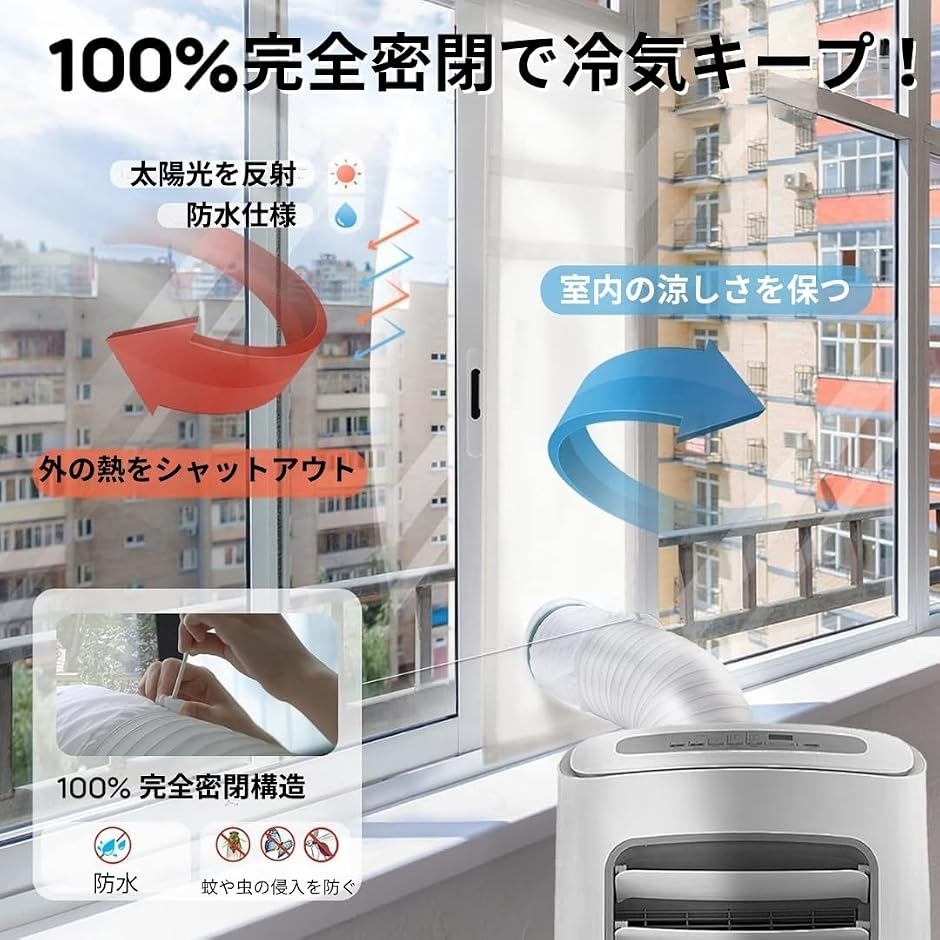 ウィンドウエアコン 窓用 ダクトパネル シール...の詳細画像2