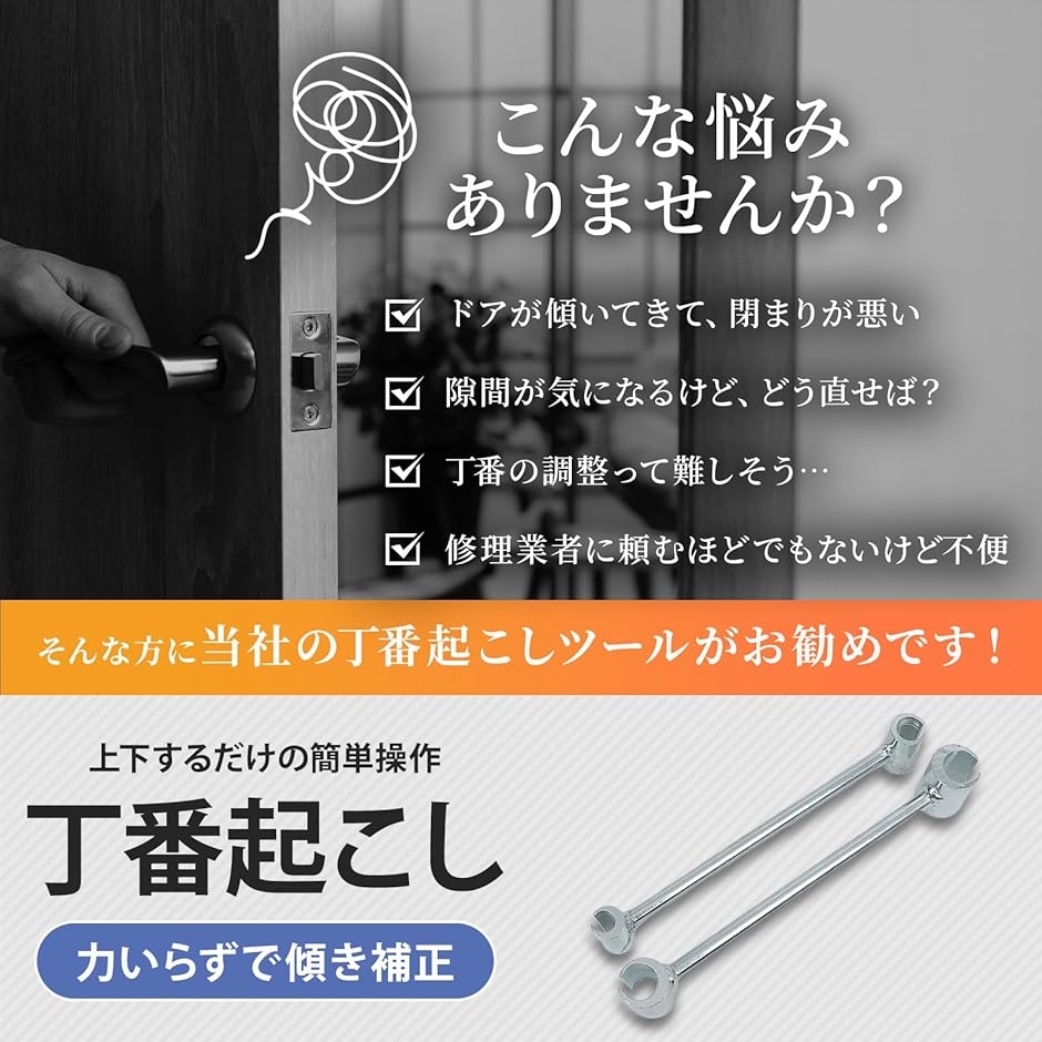 丁番起こし ドアヒンジ レンチ 調整ツール 歪み 補修 幅広いサイズに