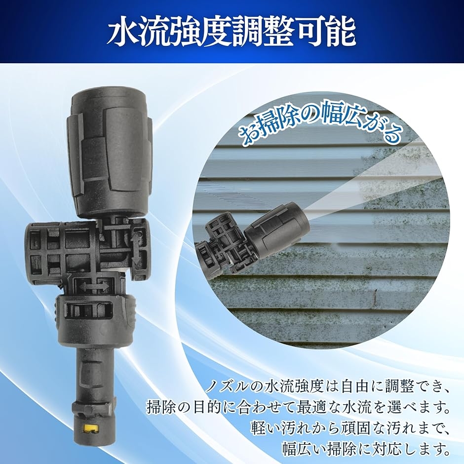 互換品 ケルヒャー対応 高圧洗浄機 フレキシブル可変ノズル360