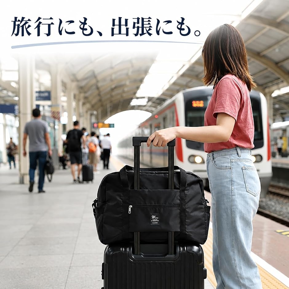 キャリーオンバッグ 便利な 折りたたみ ナイロン 軽量 大容量 旅行