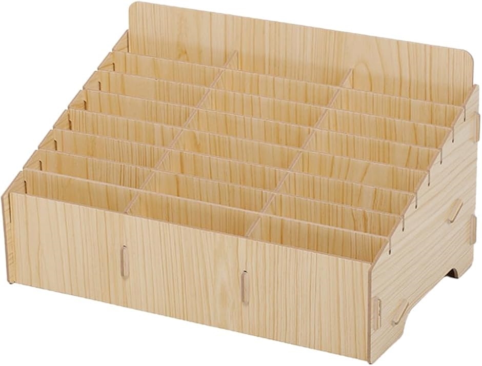 レターボックス 伝票ケース 書類ケース 書類立て 収納ケース 取り外し可能 仕切り付きレシート収納ボックス(ナチュラル,  ワンサイズ)