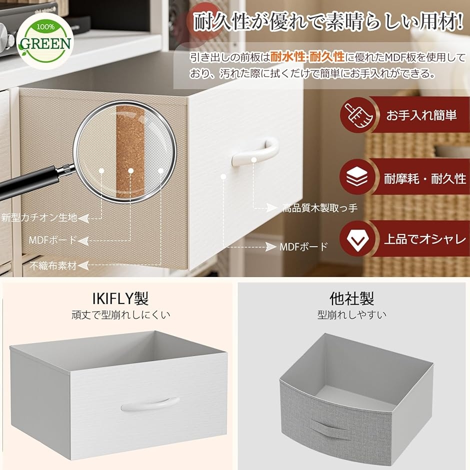テレビ台 テレビボード 収納チェストロータイプ棚付き 引き出し付き