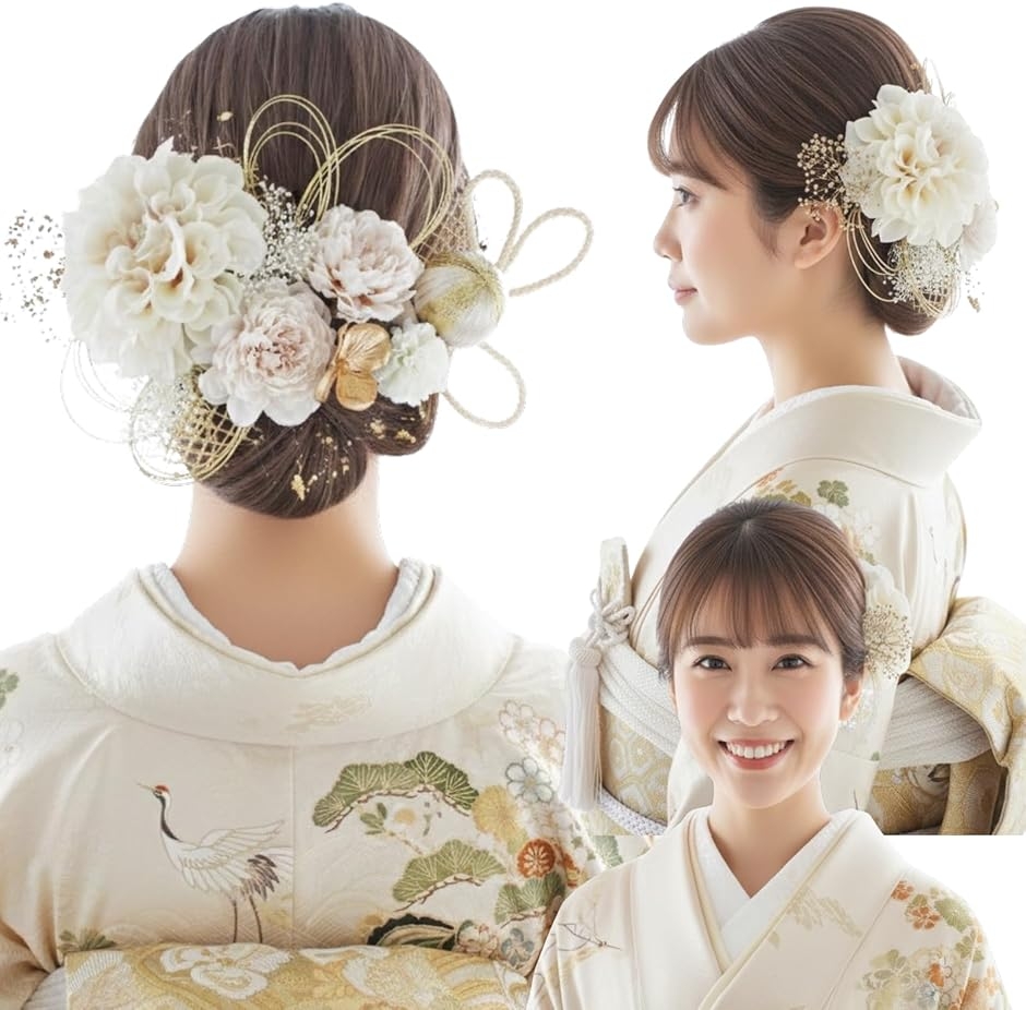 成人式・卒業式にぴったりの華やか髪飾り 和装小物 七五三 結婚式 入学