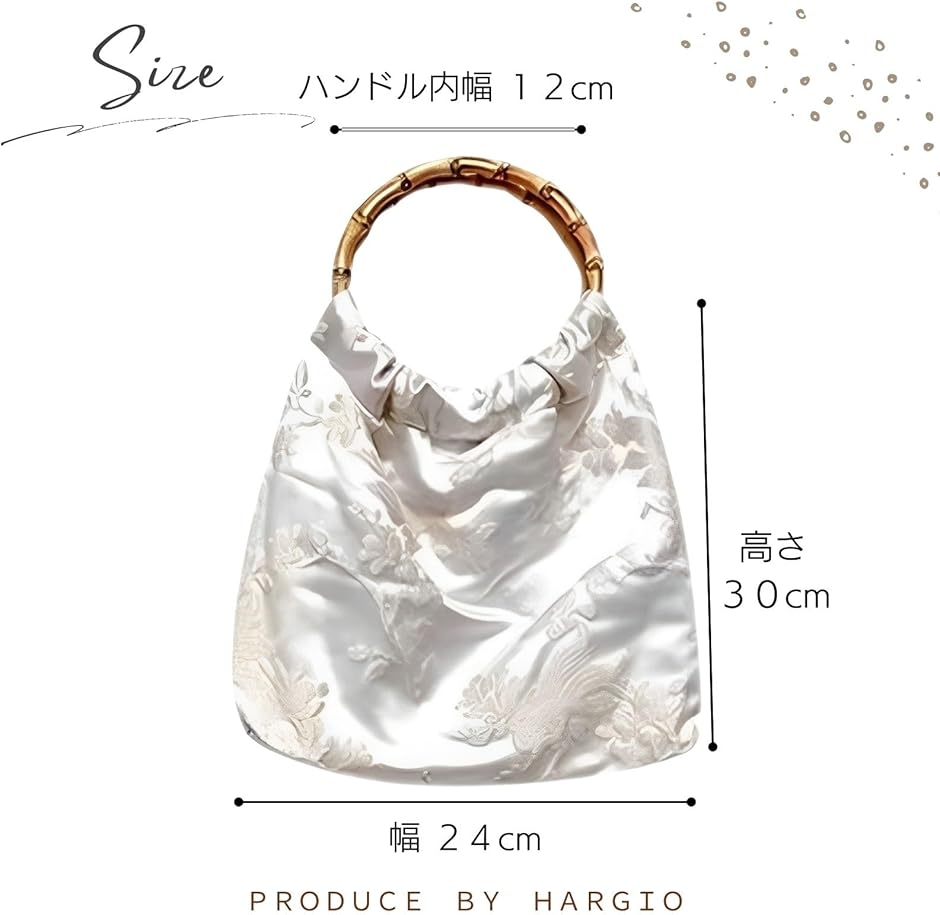 浴衣バッグ 袴 レディース ハンドバッグ 小さめ ミニ バンブーハンドル 