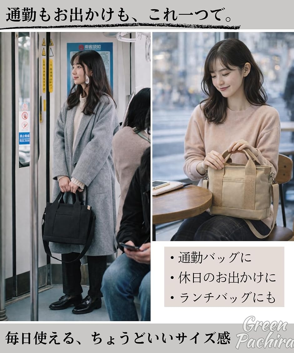 帆布 (グレー, 底 横幅23cm 高さ21cm マチ15cm 持ち手（ハンドル）10cm