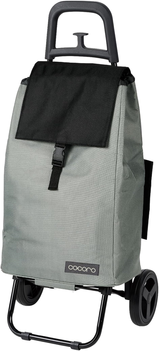 ショッピングカート 買い物カート 保冷 保温 Sサイズ 軽量2kg 大容量37L 折り畳み式 収納(グレーxブラック,  Small)