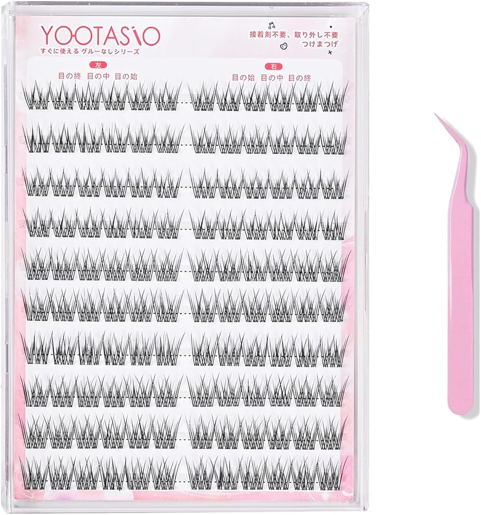 つけまつげ のり不要 1秒まつエク 部分つけまつげ 落ちにくい高い粘着