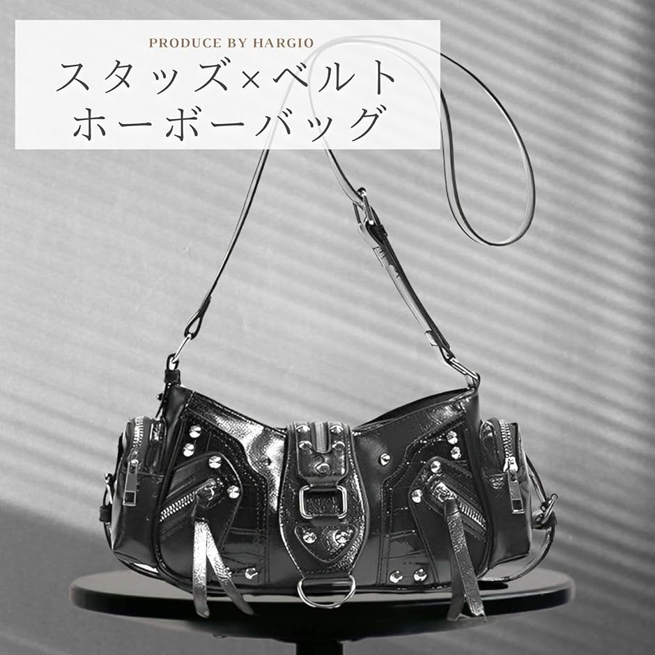 COACH スタッズレザーホーボー　ショルダーバッグ 2WAY y2k ホーボーバッグ ショルダーバッグ レディース ミニショルダーバッグ