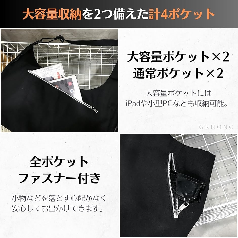多機能ベスト 着れるバッグ 2way 大容量ポ...の詳細画像4