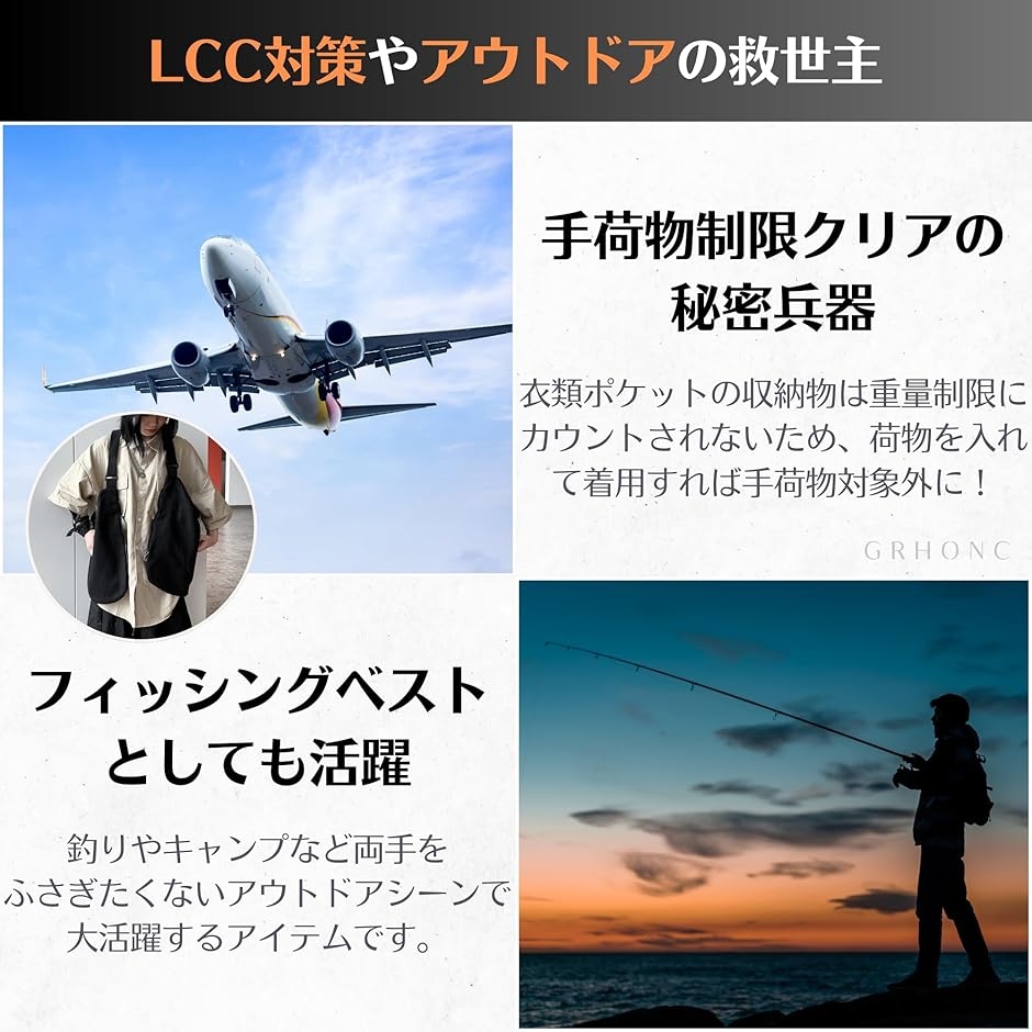 多機能ベスト 着れるバッグ 2way 大容量ポ...の詳細画像5