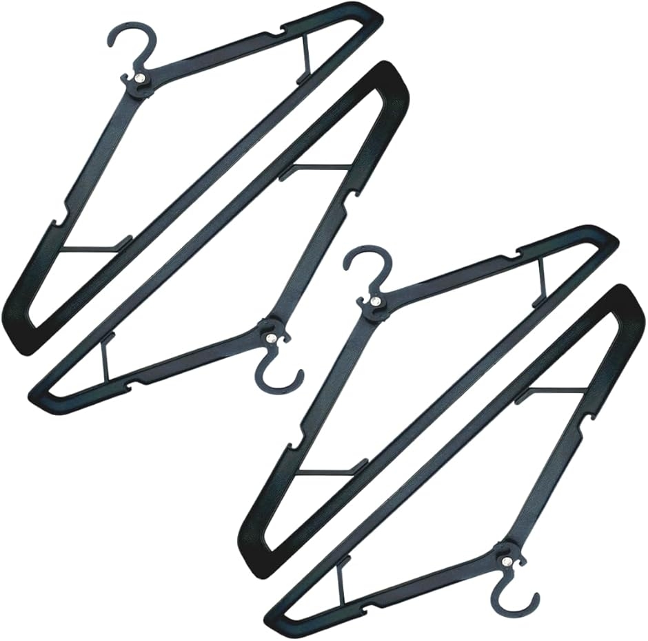 【Yahoo!ランキング1位入賞】トラベルハンガー ガーメントバッグ スーツ 収納 出張 持ち運び 折り畳み (ブラック, ワンサイズ)