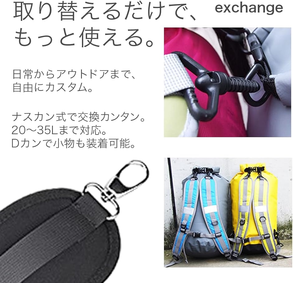 バックパックストラップ リュック ショルダー 調整可能 補助ベルト 肩 