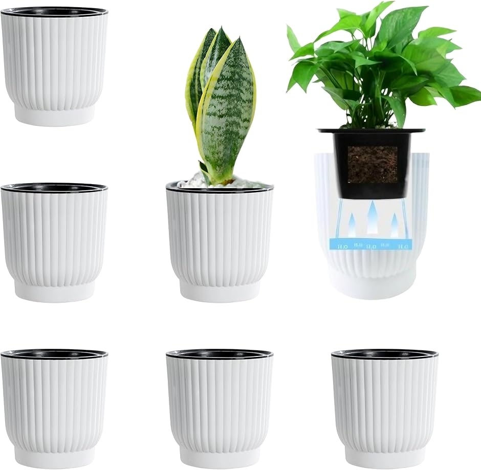 自動給水 プランター 底面給水鉢 植木鉢 自己給水 貯水槽付 観葉植物