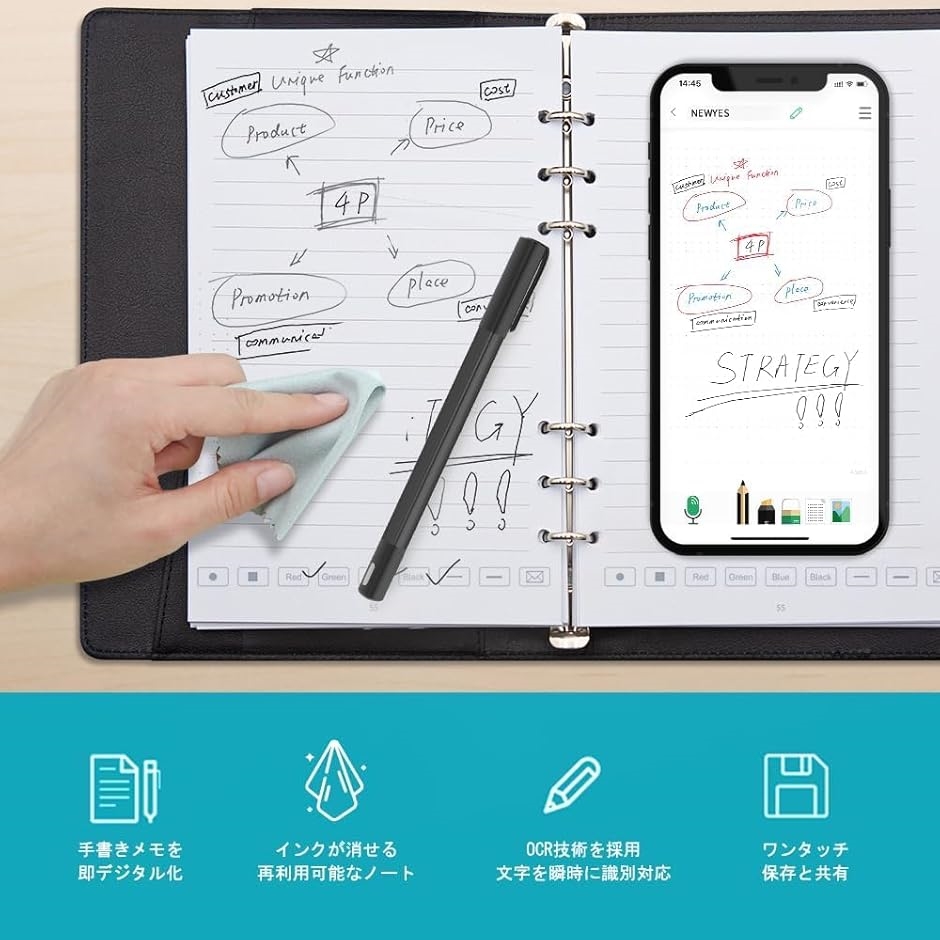 sync pen 4 スマートペン 電子ノート リアルタイム即デジタル化 インク