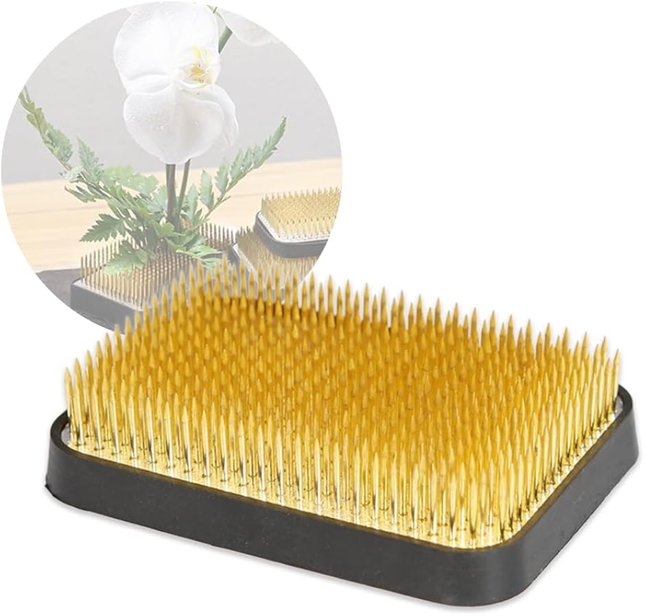 剣山 フラワーピック 花留め 生け花 固定器具 真鍮針 花器用 底針 華道