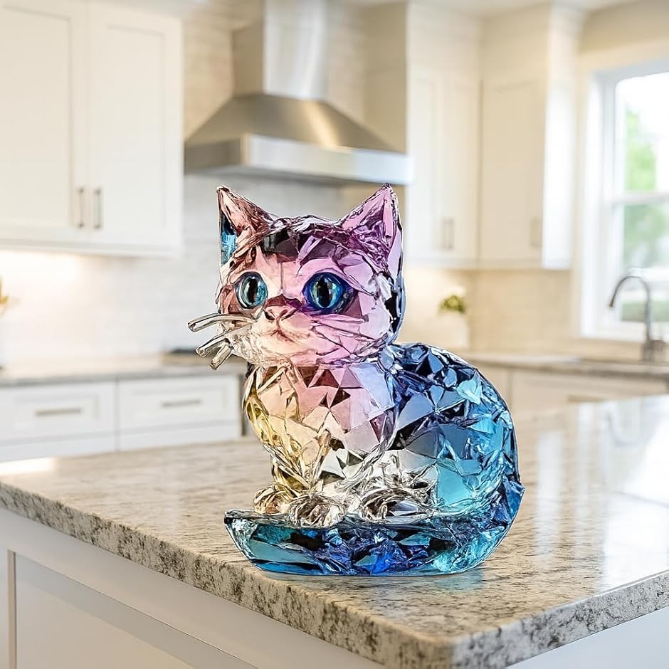 ラブピーシー 猫 アクリルスタンド ねこ インテリア リラックス サン