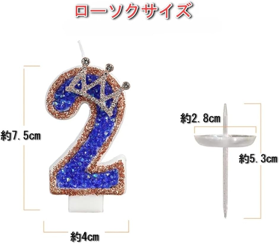 バースデー ナンバー キャンドル 誕生日 ロウソク 数字 誕生日ケーキ