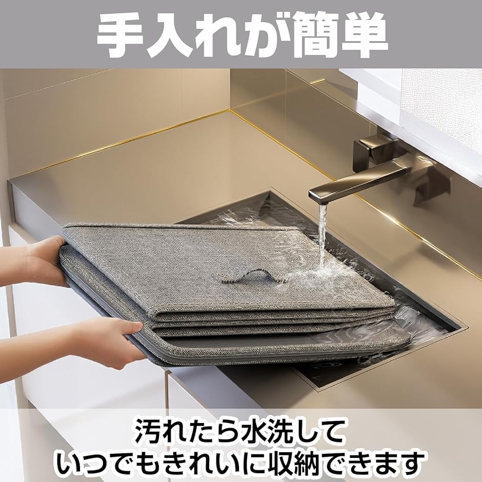 収納ボックス 鍵付き ダイヤル錠 収納ケース 大容量 折りたたみ 取っ手付き 衣類 ふた付き おしゃれ (グレー,  3L（2個セット）)の画像