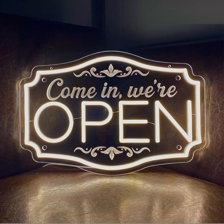 ネオンサイン OPEN ネオンライト 看板 LED オープン 電飾 USB 店舗