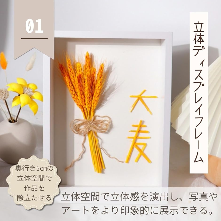 フォトフレーム ボックスフレーム 壁掛け 額縁...の詳細画像2