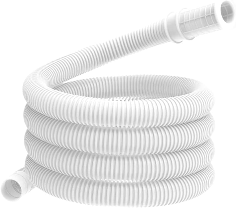 エアコン用ドレンホース 2M 排水ホース 延長チューブ 耐候性 日焼け止め 取付簡単 15〜20mm管対応 内径17mm (ホワイト)