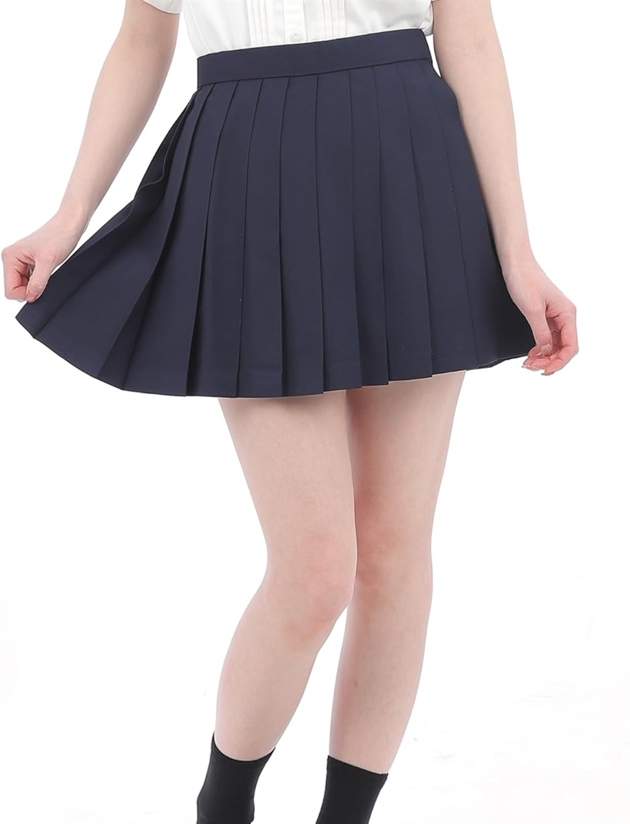 スクールスカート 無地 ミニ 36cm 学生 制服 ユニフォーム 女子高生