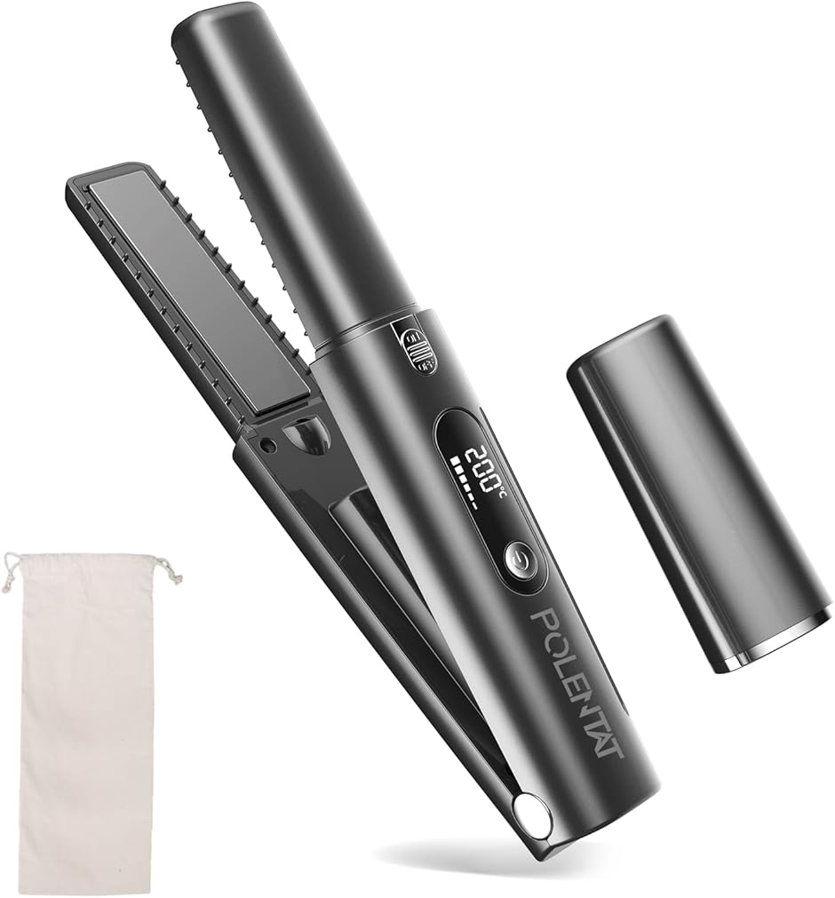 電池着脱式 最新改良型 ヘアアイロン コードレス 機内持ち込み可 USB