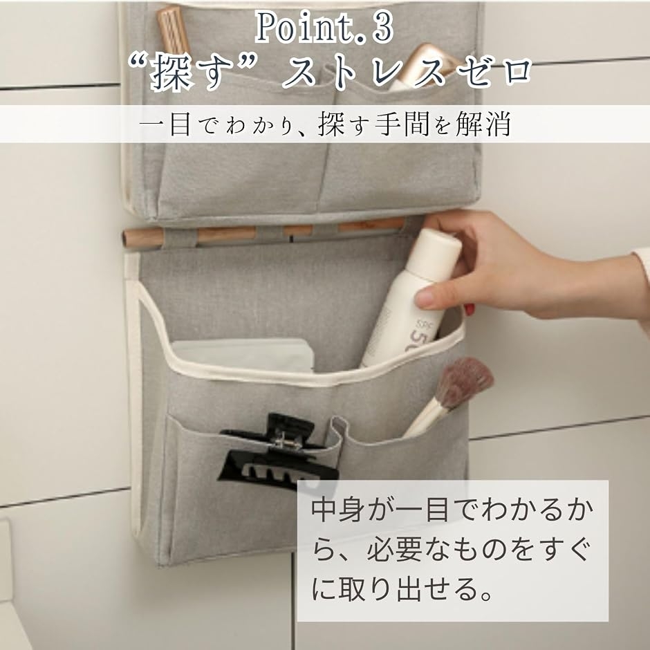 ウォールポケット 壁掛け ドアハンガーポケット 吊り下げ 小物入れ 2