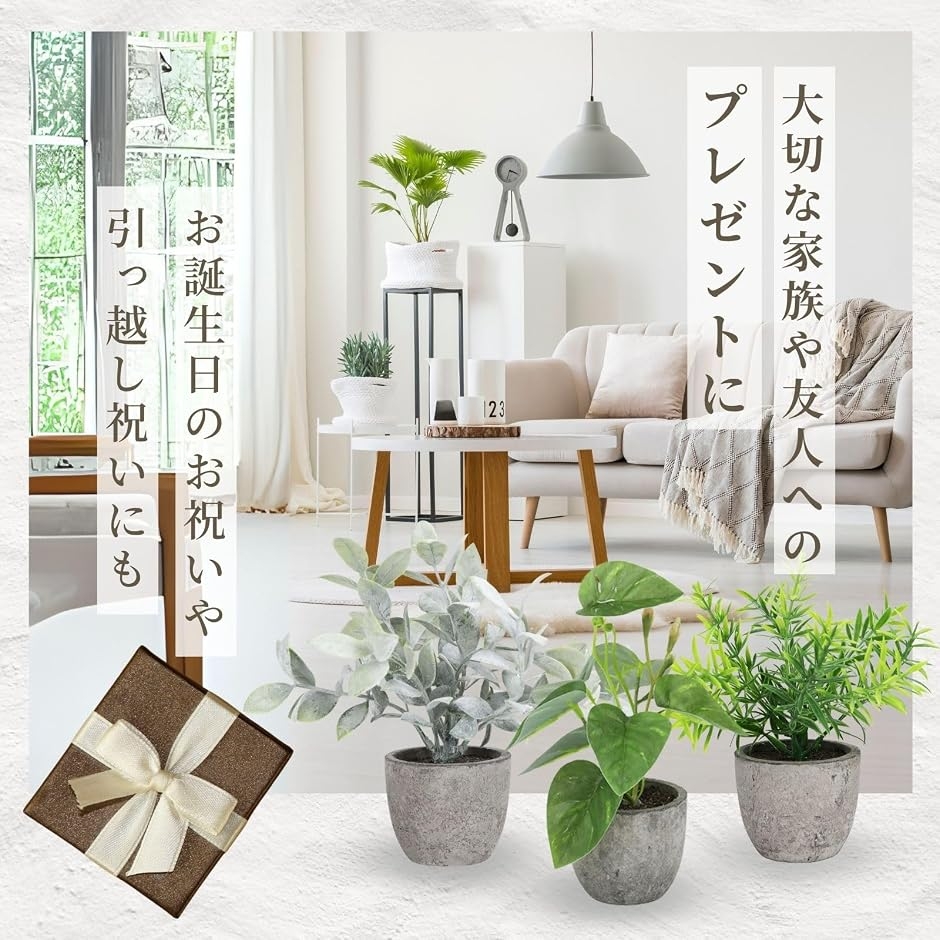 卓上フェイクグリーン 観葉植物 造花 インテリ...の詳細画像5