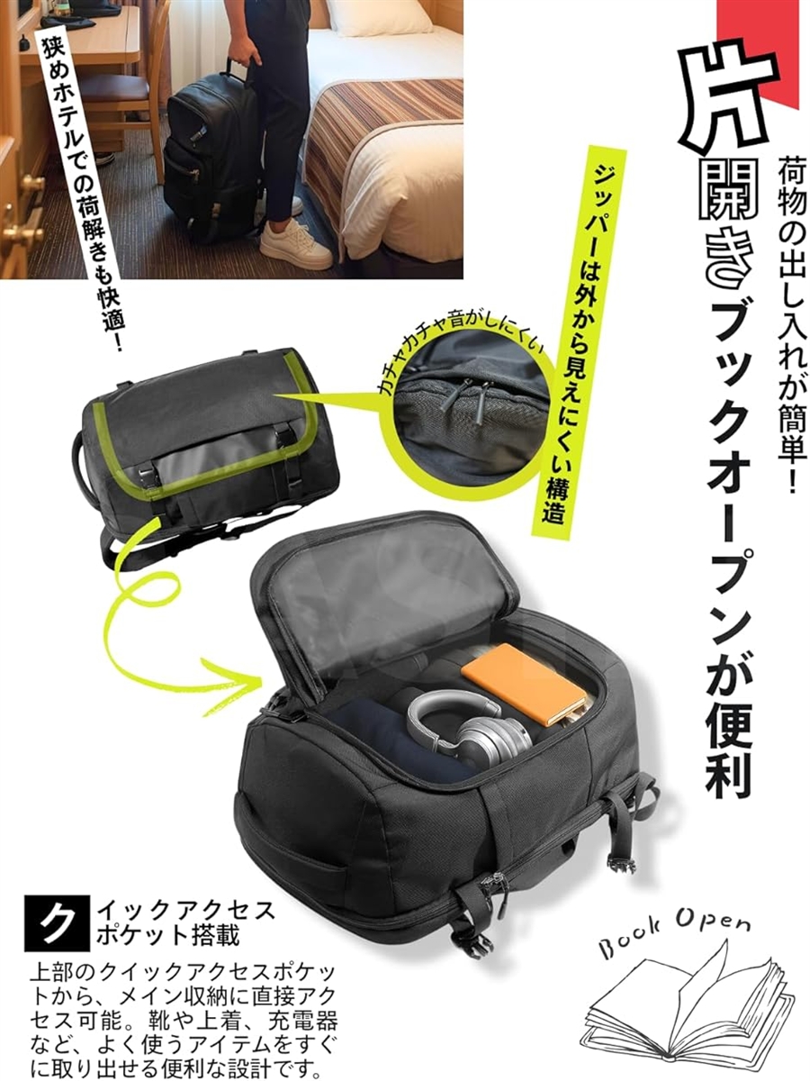 旅行 リュック 大容量 40L 機内持ち込み 出張 ビジネス トラベル