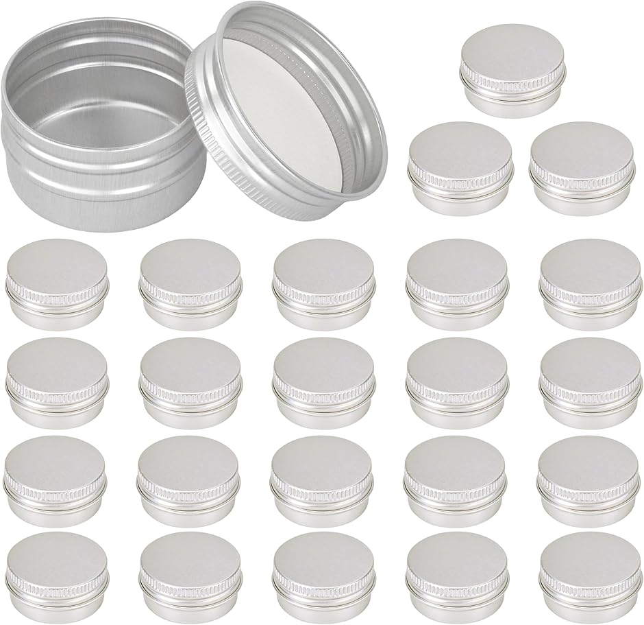 アルミ缶 アルミケース 化粧品 小分け 詰替 容器 携帯用 丸型(10ml)