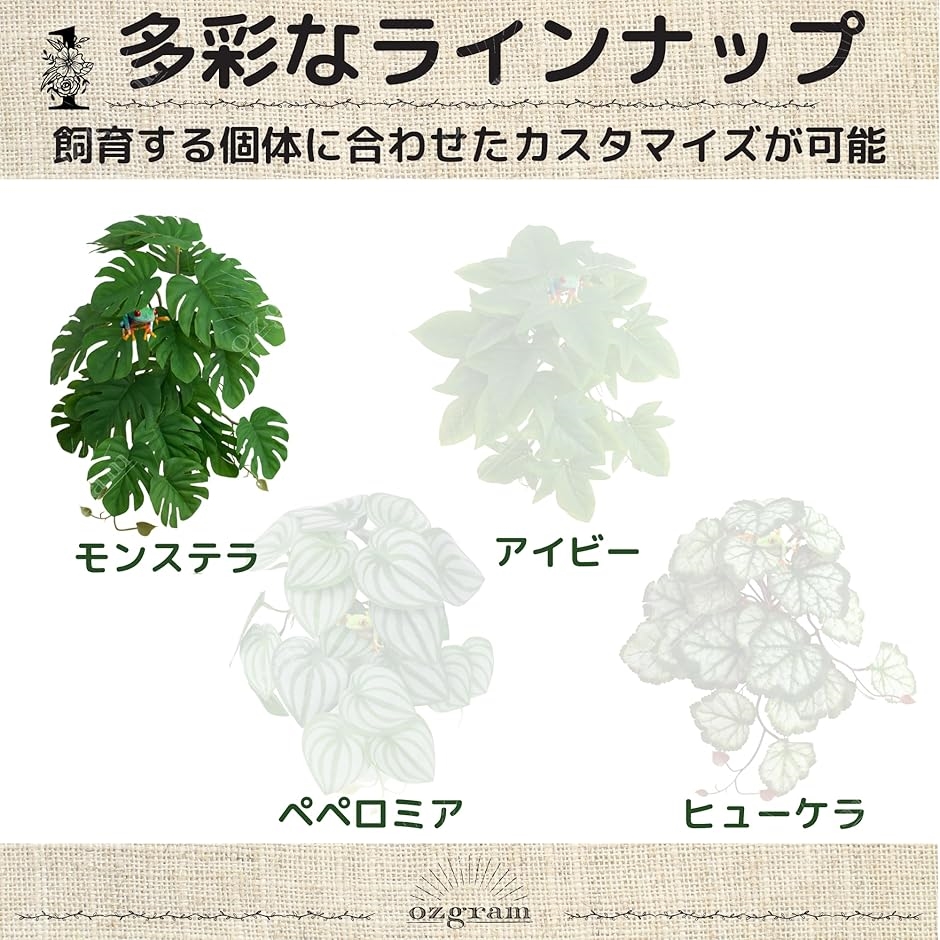 人工植物 フェイク 水槽 ケージ 装飾 水草 ...の詳細画像1