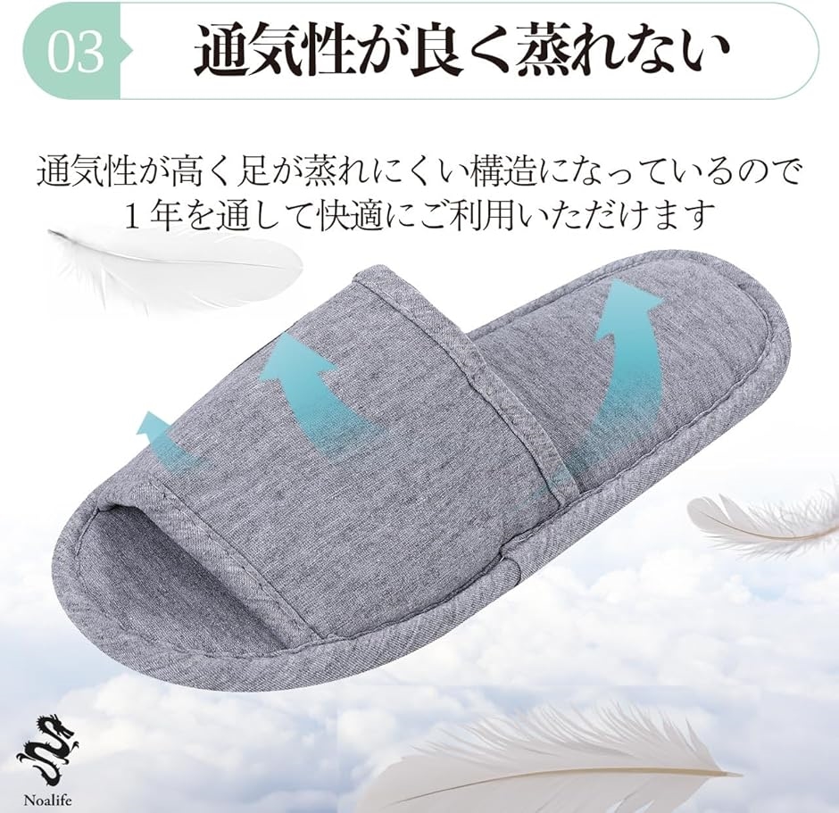 携帯スリッパ トラベルスリッパ 収納ケース付き...の詳細画像3