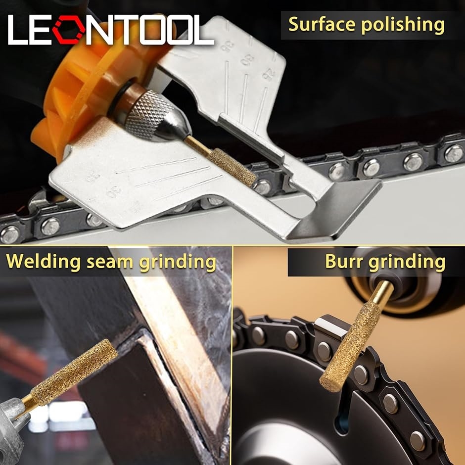 チェーンソー ダイヤモンド 8本セット 4mm チェーンソー研磨 研削用