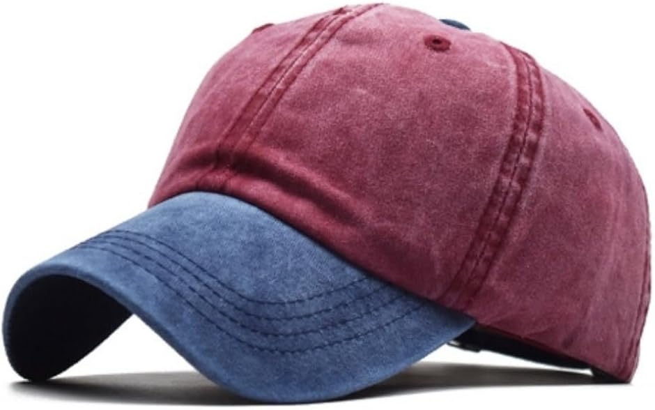 キャップ 帽子 CAP 無地 メンズ レディース バイカラー 調節可能 春 夏