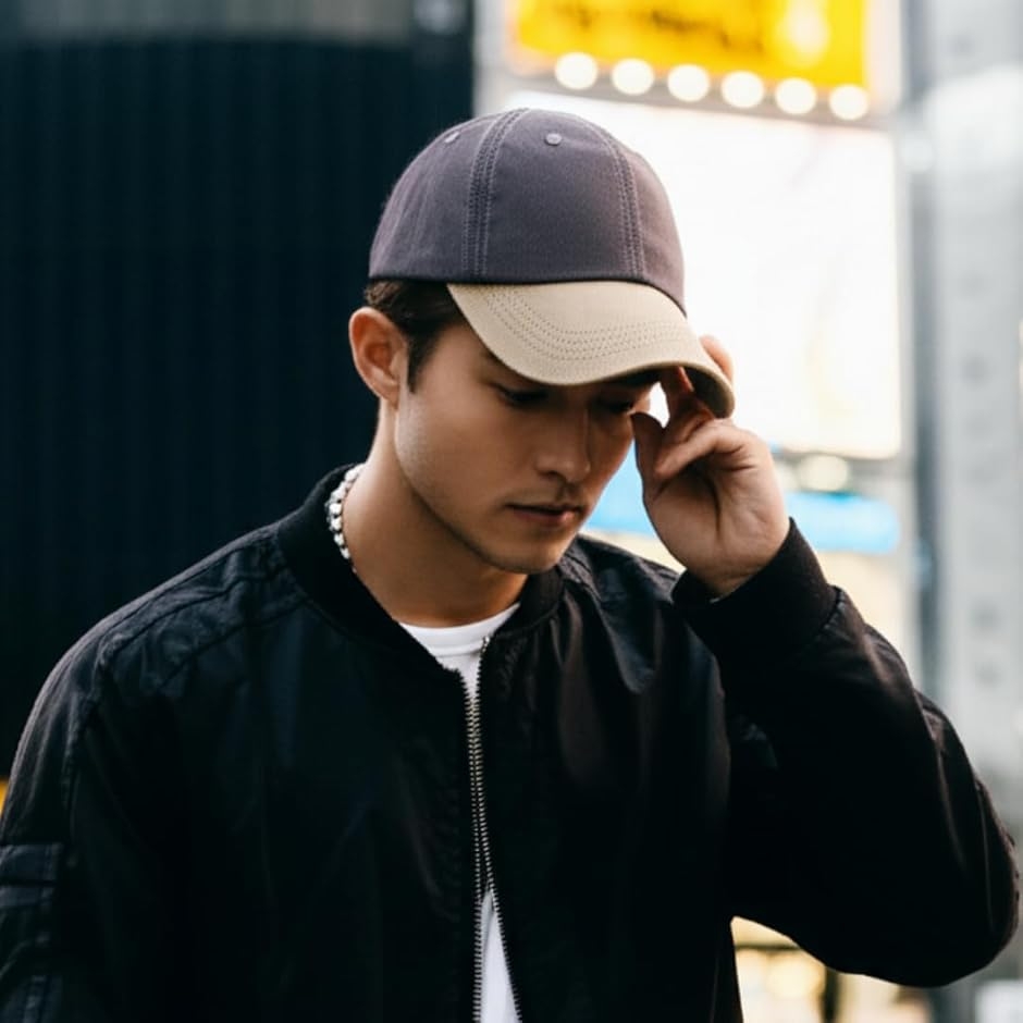 キャップ 帽子 CAP 無地 メンズ レディース バイカラー 調節可能 春 夏