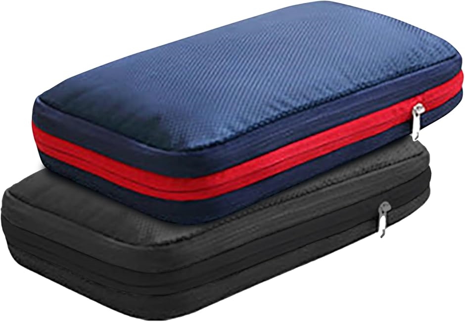 2025年夏モデル 圧縮トラベルポーチ スッキリ簡単3step 圧縮で衣類スペース最大50％節約 3泊 (トラッドxブラック,  M)